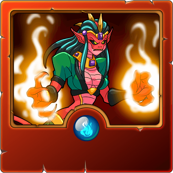 Splinterlands Naga Fire Wizard Challenge - Landscape Art Collection - Desktop Quality